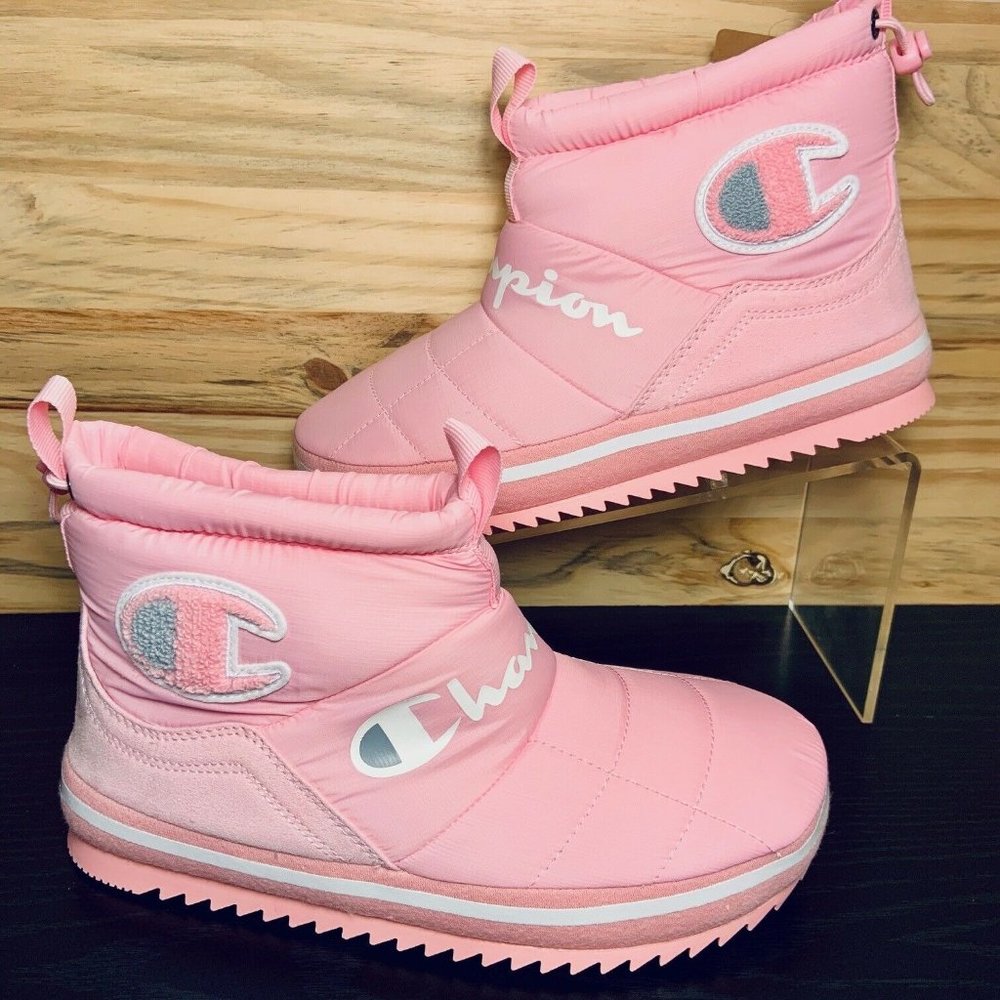 New Champion Fleece Lined Winter Boots Powder Pink